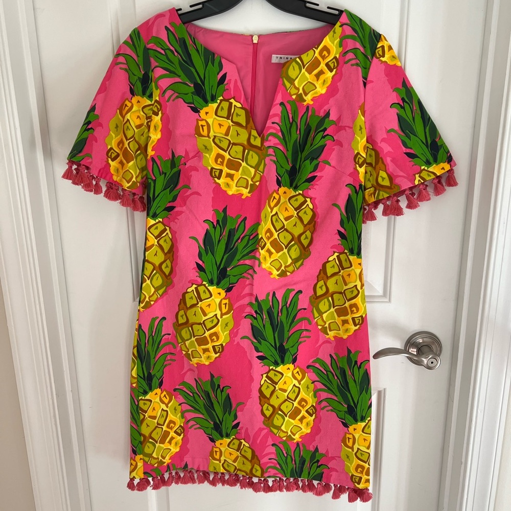 NWT Trina Turk Sz6 Raine 2 Pineapple Print Dress